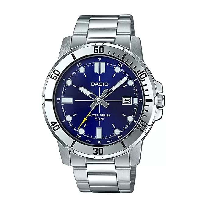 Casio Enticer Analog Blue Dial Mens Watch