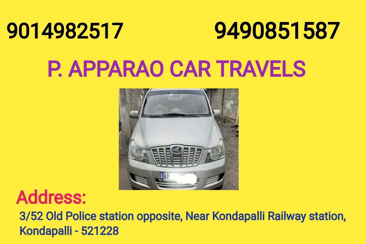 Apparao Car Travels