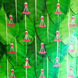 Backdrop Cloth for Pooja Decoration Traditional / Background Curtain Cloth for Pooja / Festival Decoration for Home / Diwali, Festivals