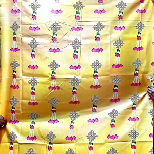 Backdrop Cloth for Pooja Decoration Traditional / Background Curtain Cloth for Pooja / Festival Decoration for Home / Diwali, Festivals