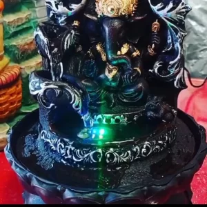 Polyresin Table Top Indoor Outdoor Water Fall Fountain with LED Lights Home Decor Decoration