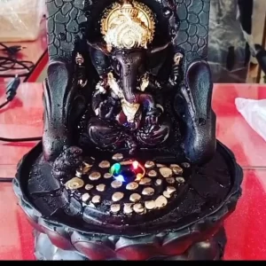 Polyresin Table Top Indoor Outdoor Water Fall Fountain with LED Lights Home Decor Decoration