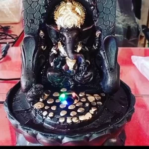 Polyresin Table Top Indoor Outdoor Water Fall Fountain with LED Lights Home Decor Decoration