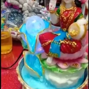 Polyresin Table Top Indoor Outdoor Water Fall Fountain with LED Lights Home Decor Decoration