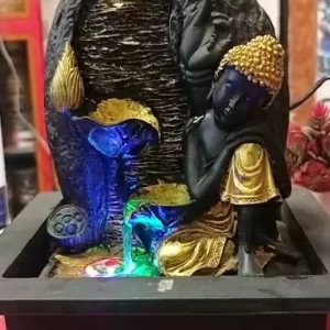 Polyresin Table Top Indoor Outdoor Water Fall Fountain with LED Lights Home Decor Decoration